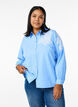 Shirt with lace details, Light Blue, Model image number 0