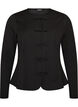 Fitted cardigan with knot fastenings, Black, Packshot image number 0