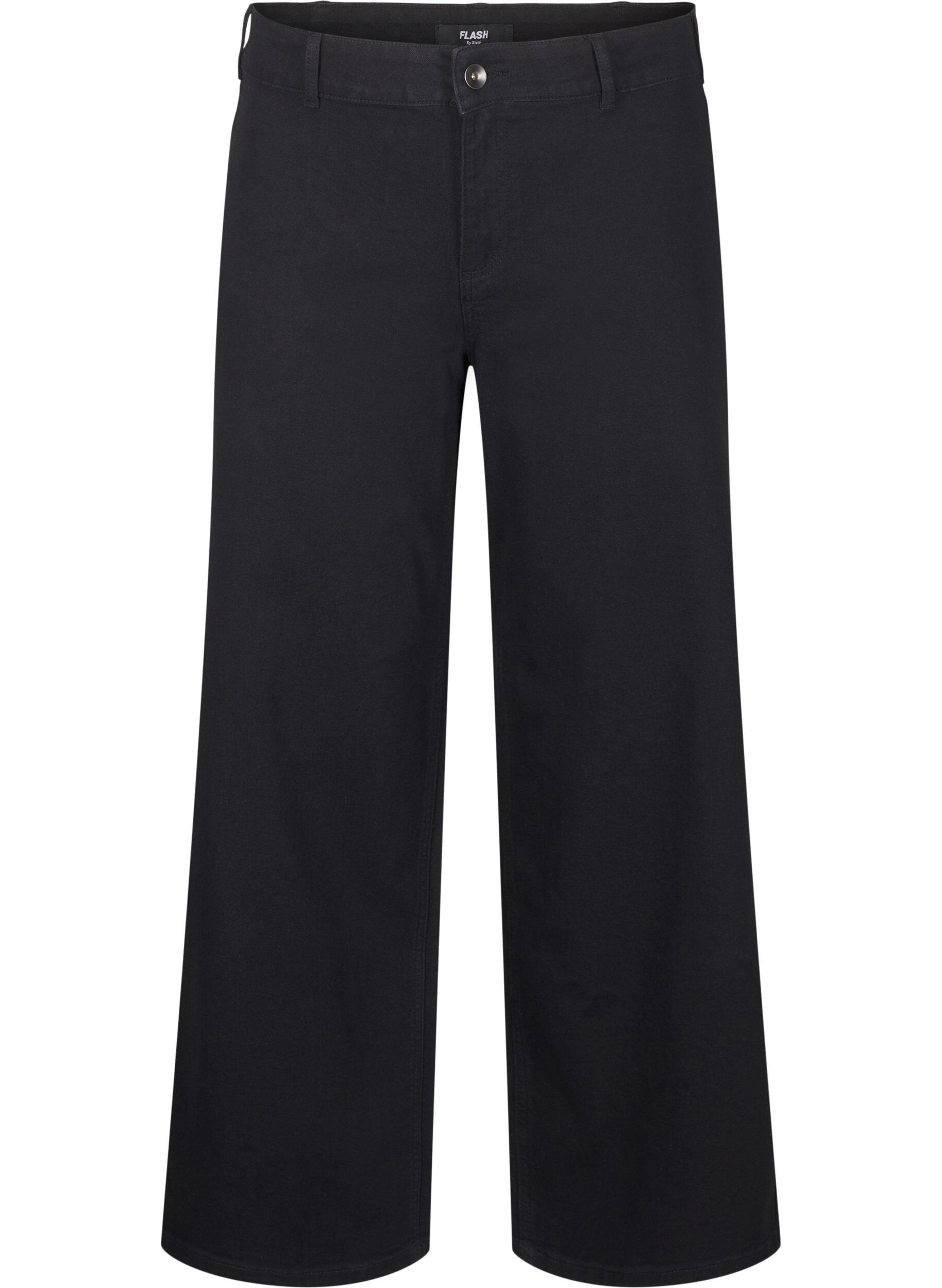 Zizzifashion FLASH - Wide-leg jeans, Black, Packshot image number 0