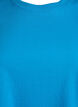 Basic cotton t-shirt with a round neck, Blue, Packshot image number 2