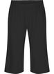 7/8 trousers in a cotton blend with linen, Black, Packshot image number 0