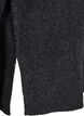 Knitted top with wool and slits, Dark Grey Melange, Packshot image number 3