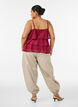 Balloon trousers with pockets and an elasticated waistband, Beige, Model image number 1