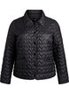 Lightly padded jacket with decorative quilting, Black, Packshot image number 0