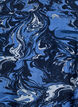 Short cotton dress with an elasticated hem and long sleeves, Blue, Packshot image number 2
