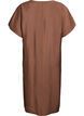 V-neck dress in viscose, Brown, Packshot image number 1