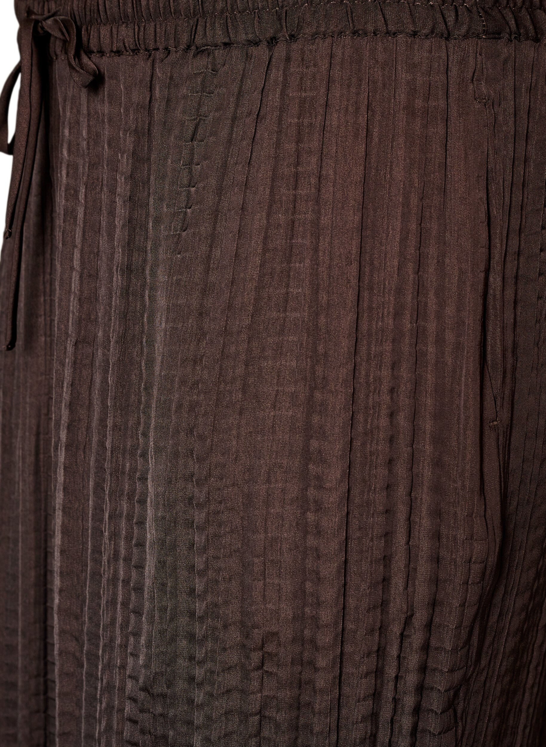 ZizzifashionBalloon trousers with texture and an elasticated waist, Brown, Packshot image number 2