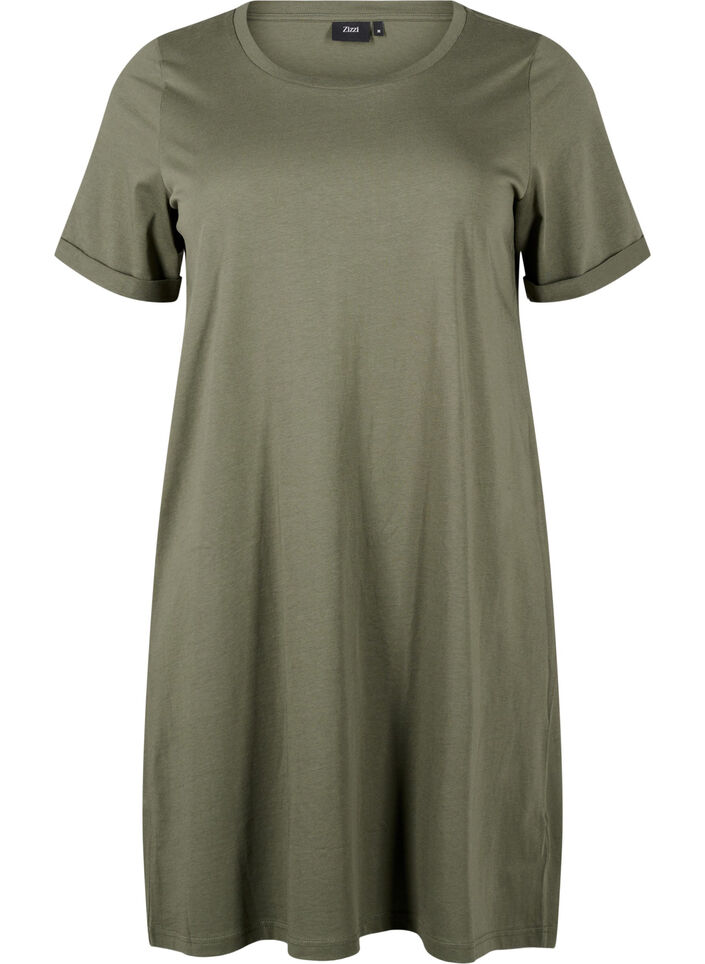 Cotton t-shirt dress, Thyme, Packshot image number 0