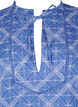 Tunic with embroidery and tie detail, Blue, Packshot image number 2