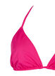Solid color triangle bikini top, Pink, Packshot image number 2