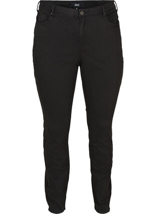 High waisted, extra slim fit Nille jeans, Black, Packshot image number 0