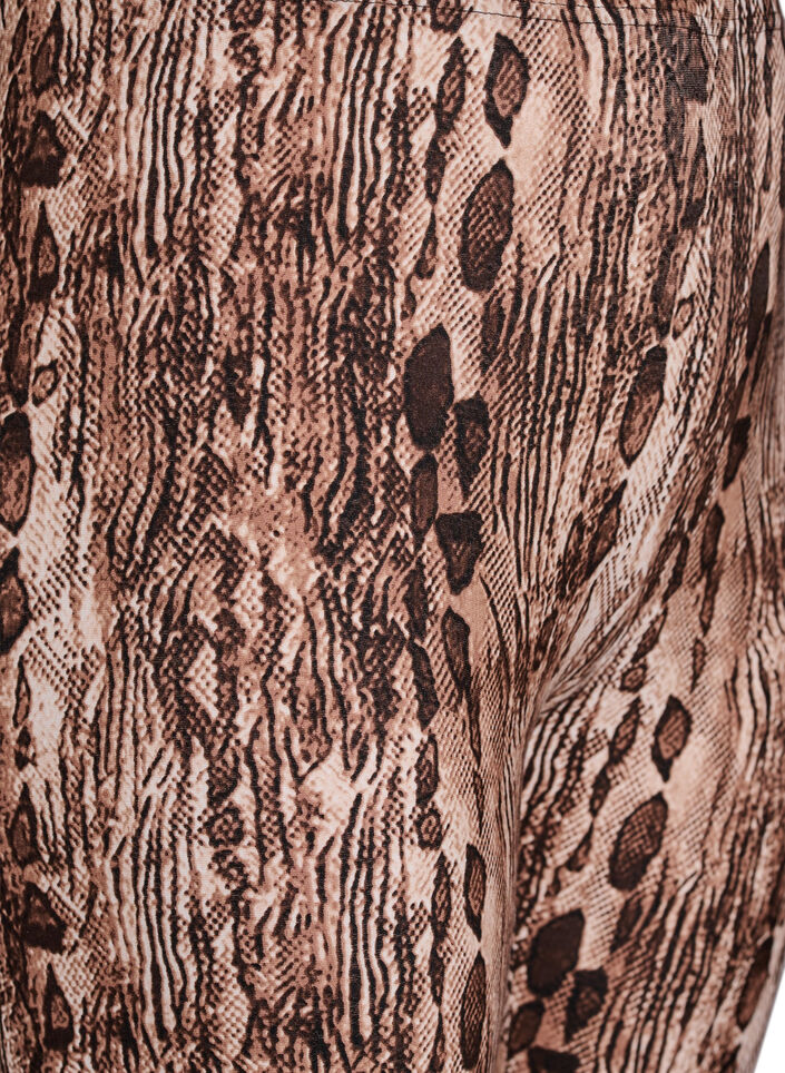Viscose leggings with print, Brown, Packshot image number 2