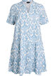 Short A-line dress in cotton muslin, Vanilla, Packshot image number 0