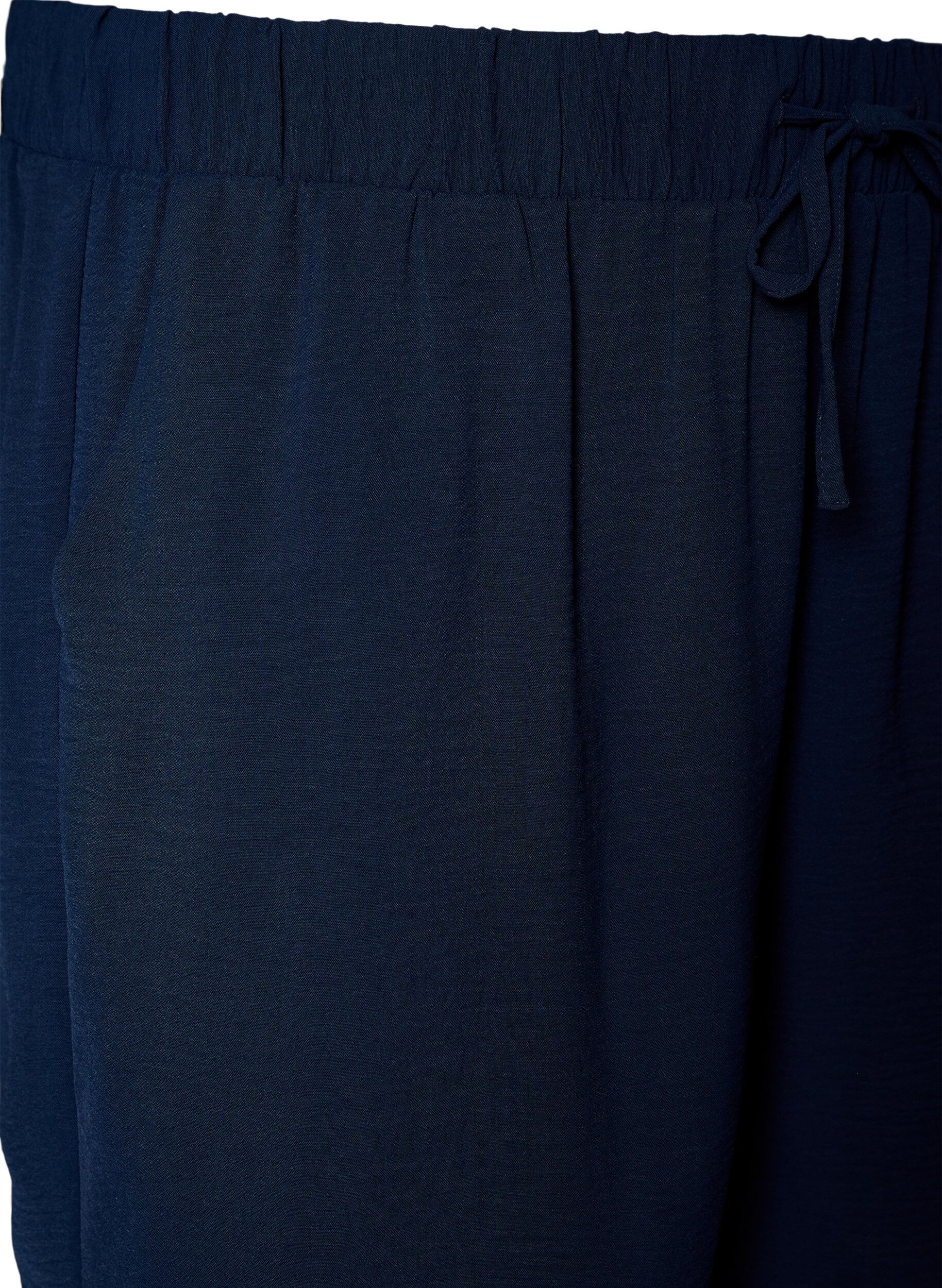Zizzifashion Shorts with pockets and elastic waistband, Blue, Packshot image number 2