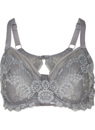 Figa underwired bra with lace back, Smoked Pearl, Packshot image number 0
