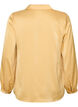 Blouse with shirt collar and V-neck, Yellow, Packshot image number 1