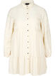 Patterned viscose tunic with buttons and long sleeves, Fog, Packshot image number 0