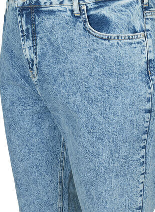 Mille mom fit jeans in cotton, Blue denim, Packshot image number 2