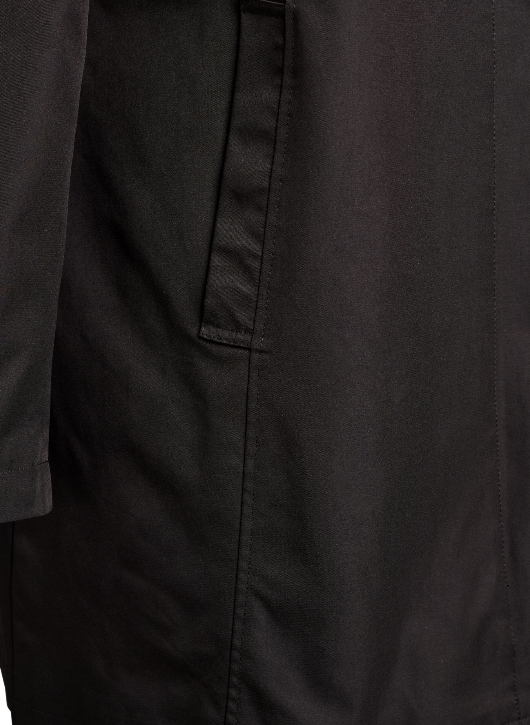 Zizzifashion Transitional jacket with pockets and a high collar, Black, Packshot image number 3