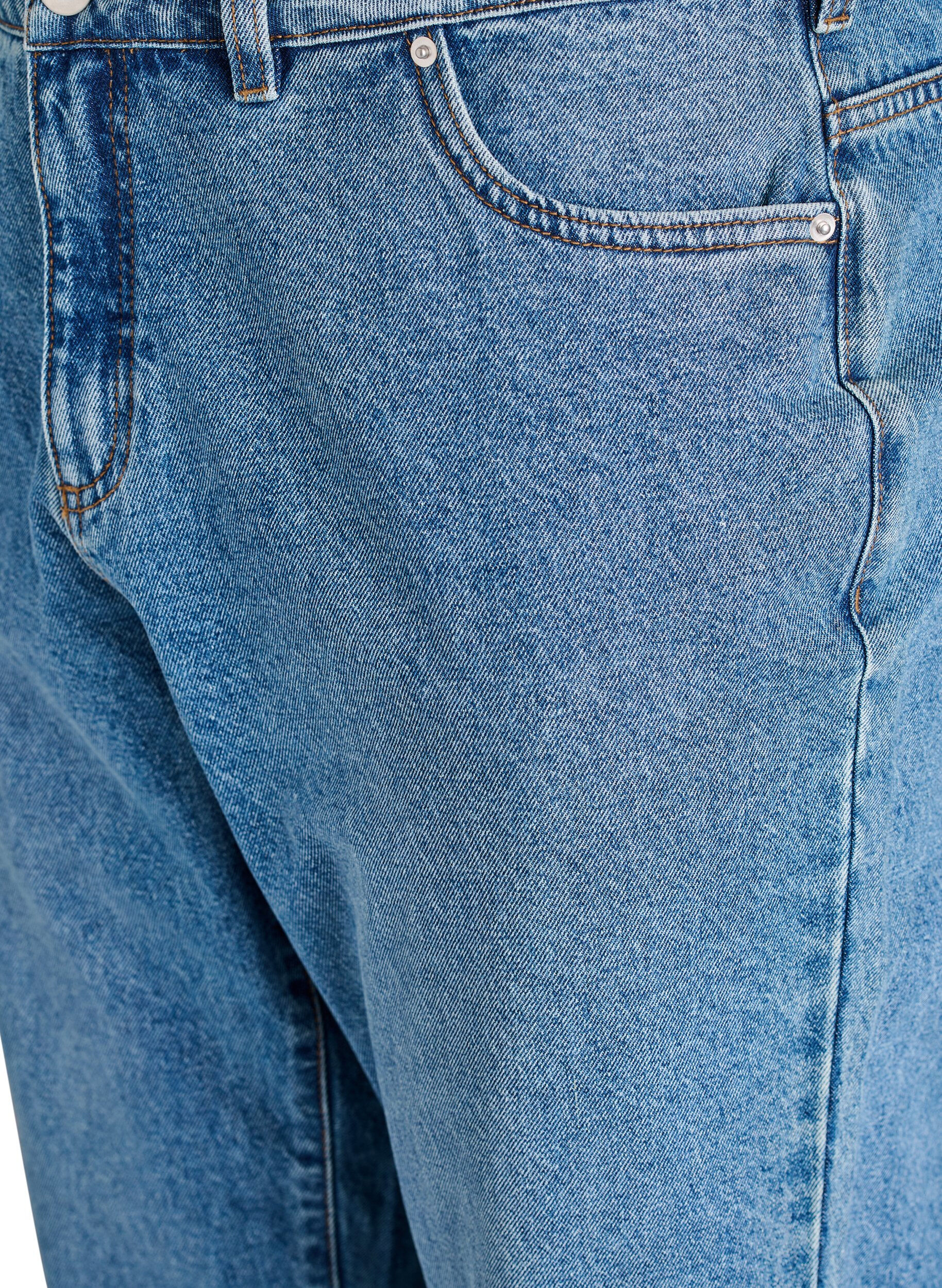 ZizzifashionMille Mom Fit Jeans with high waist, Blue, Packshot image number 2