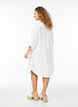 Long shirt in linen and viscose, White, Model image number 2