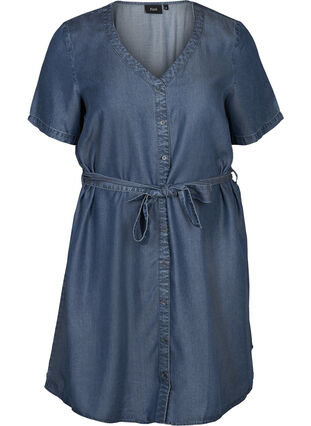 Denim dress, Medium Blue, Packshot image number 0