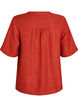 V-neck shirt blouse with short sleeves, Red, Packshot image number 1