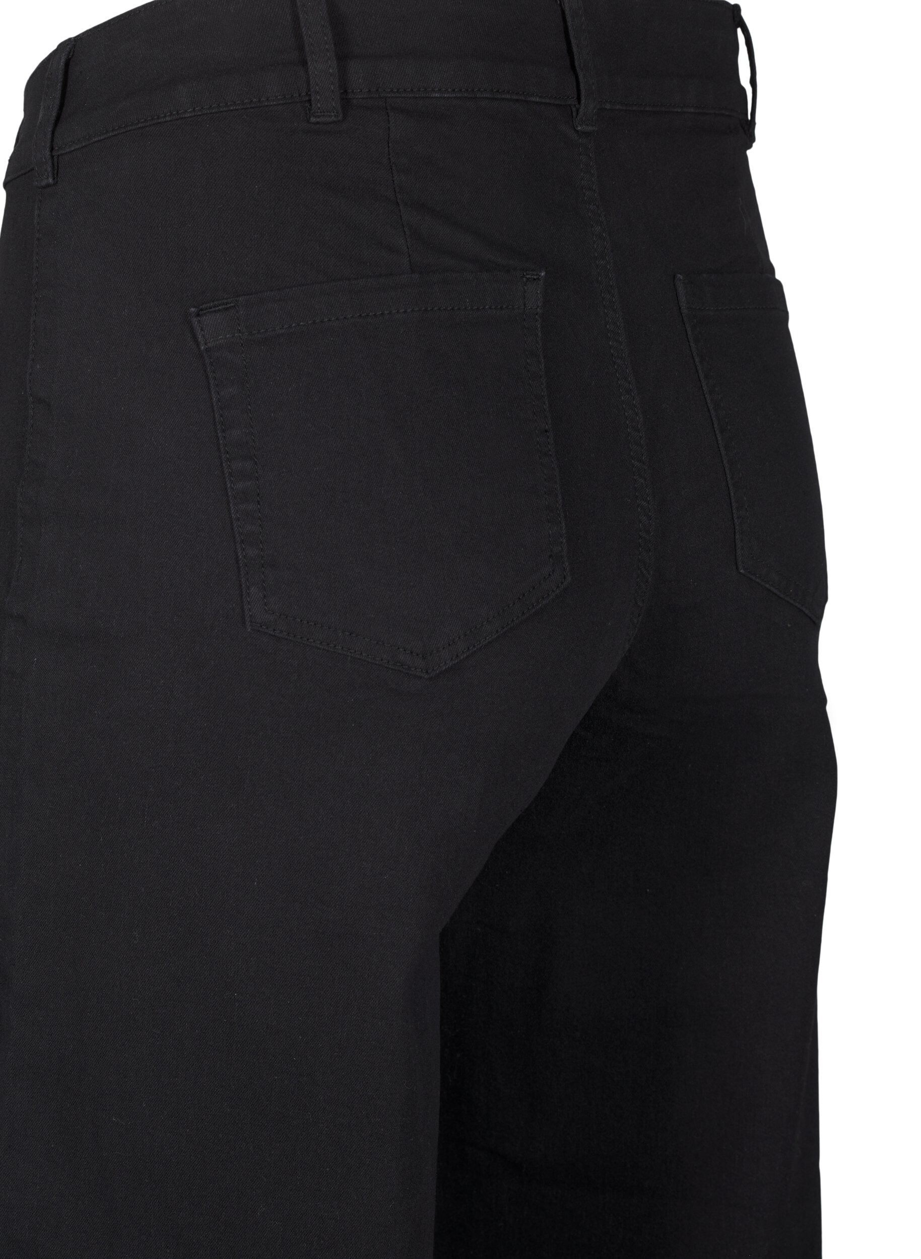 Zizzifashion Wide-leg jeans, Black, Packshot image number 3