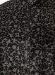 Fleece jacket with leopard print and a high collar, Black, Packshot image number 2