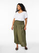 Viscose maxi skirt with smocking, Green, Model image number 0