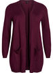 Long knitted cardigan in a viscose blend, Red, Packshot image number 0