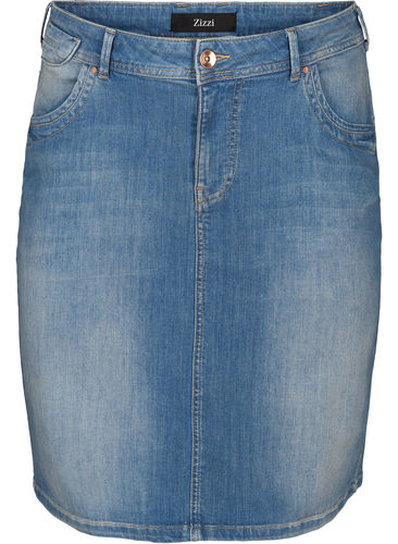 Denim skirt, Light blue denim, Packshot image number 0