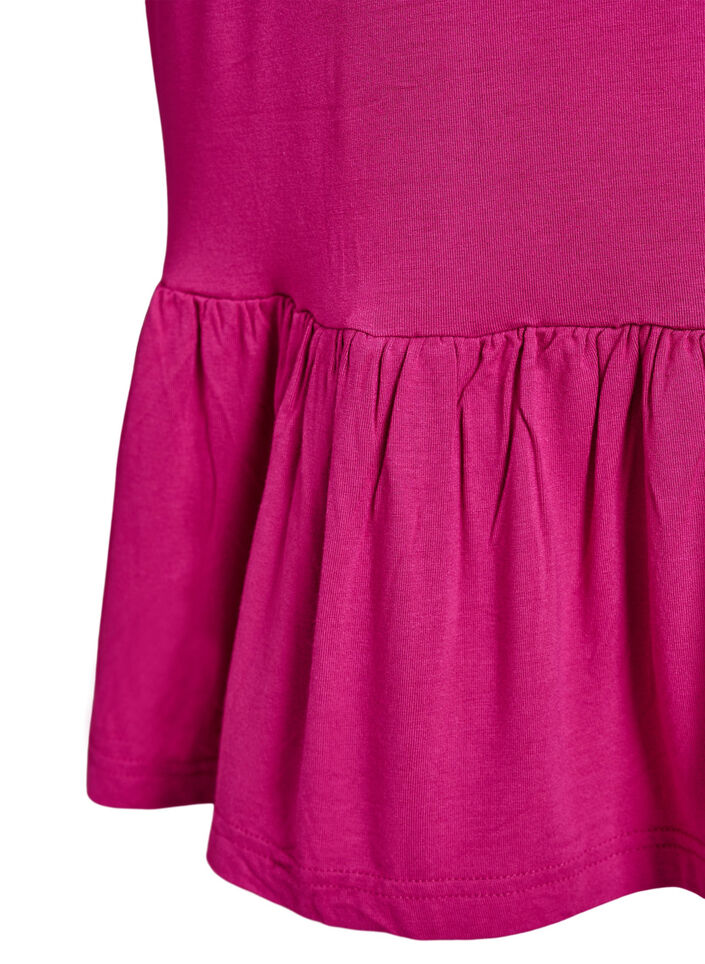 Beach dress in viscose with braided straps, Pink, Packshot image number 3