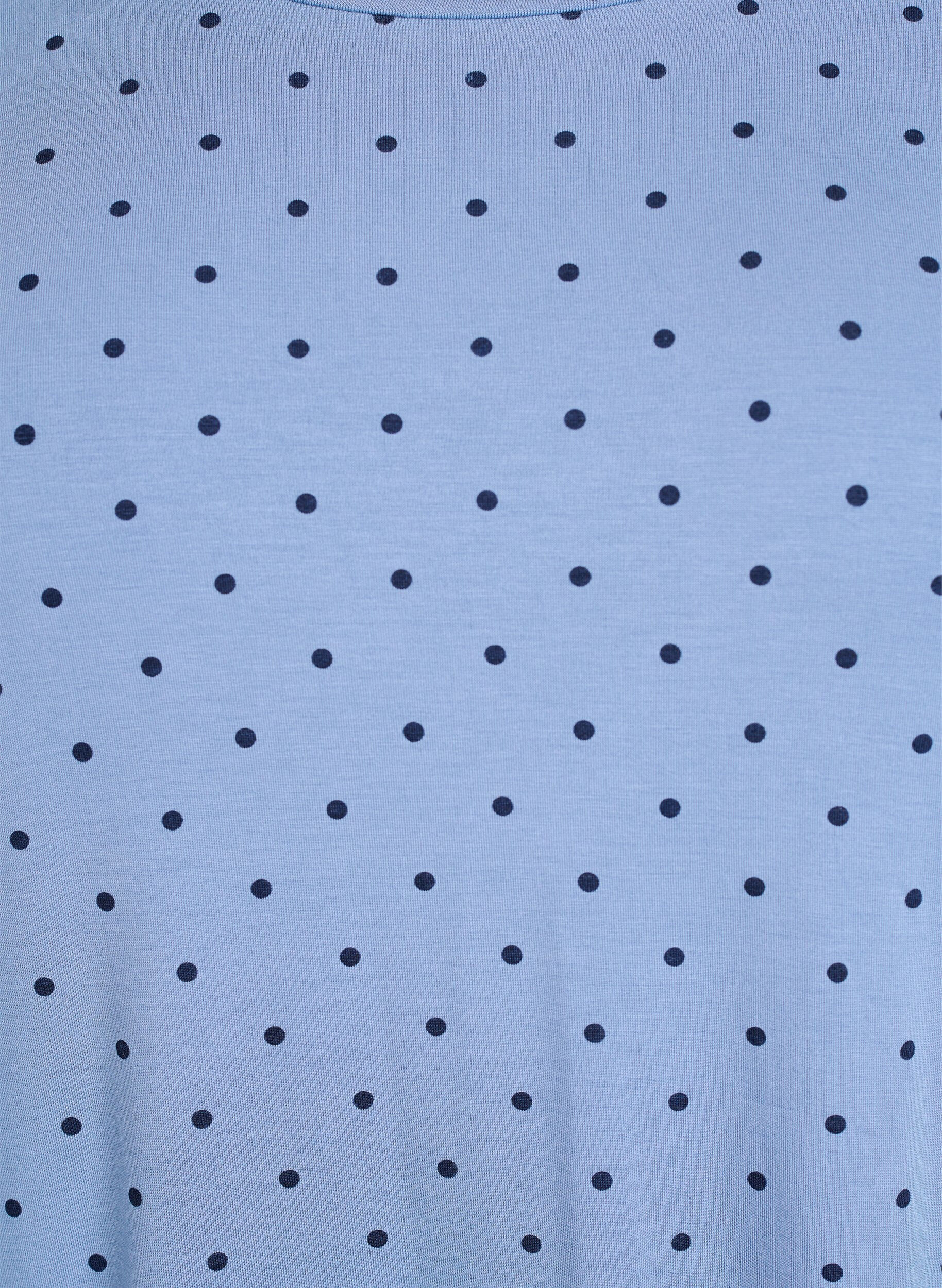 Zizzifashion Night blouse in modal with long sleeves, Blue, Packshot image number 2