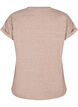 Melange t-shirt with short sleeves, Brown, Packshot image number 1