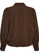 Shirt with balloon shape and concealed zip, Brown, Packshot image number 1