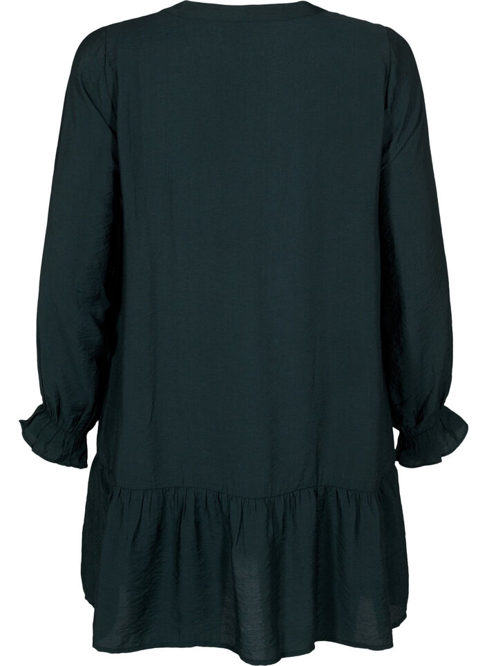 Short dress with stitching and buttons, Scarab, Packshot image number 1