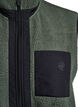 Sporty teddy waistcoat with pockets, Thyme, Packshot image number 2