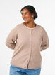 Cardigan with round buttons, Beige, Model image number 0