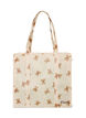 Shopping bag with zipper, Beige, Packshot image number 0