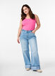 Cotton basic top, Pink, Model image number 1