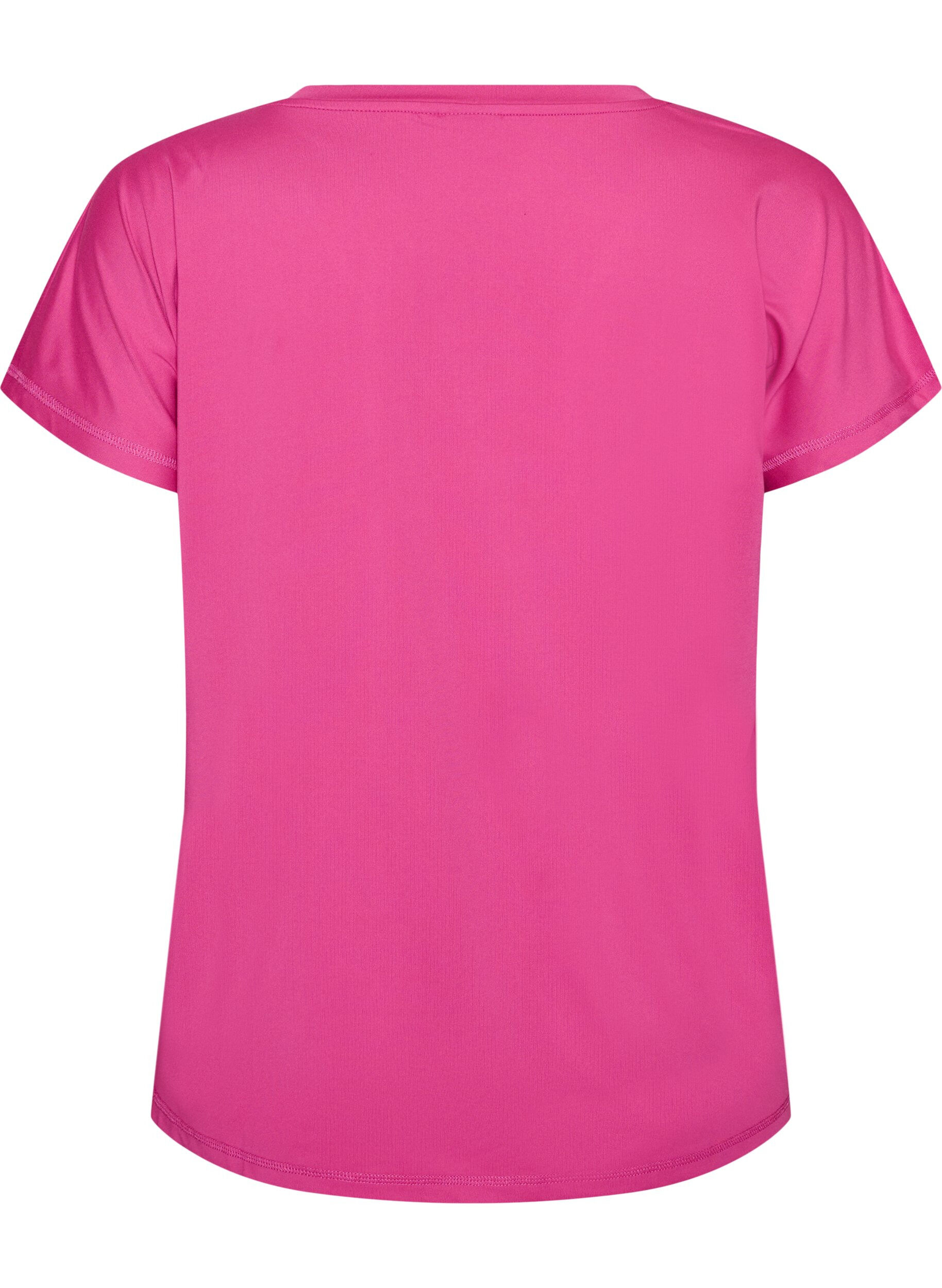 ZizzifashionLoose training t-shirt with v-neck, Pink, Packshot image number 1