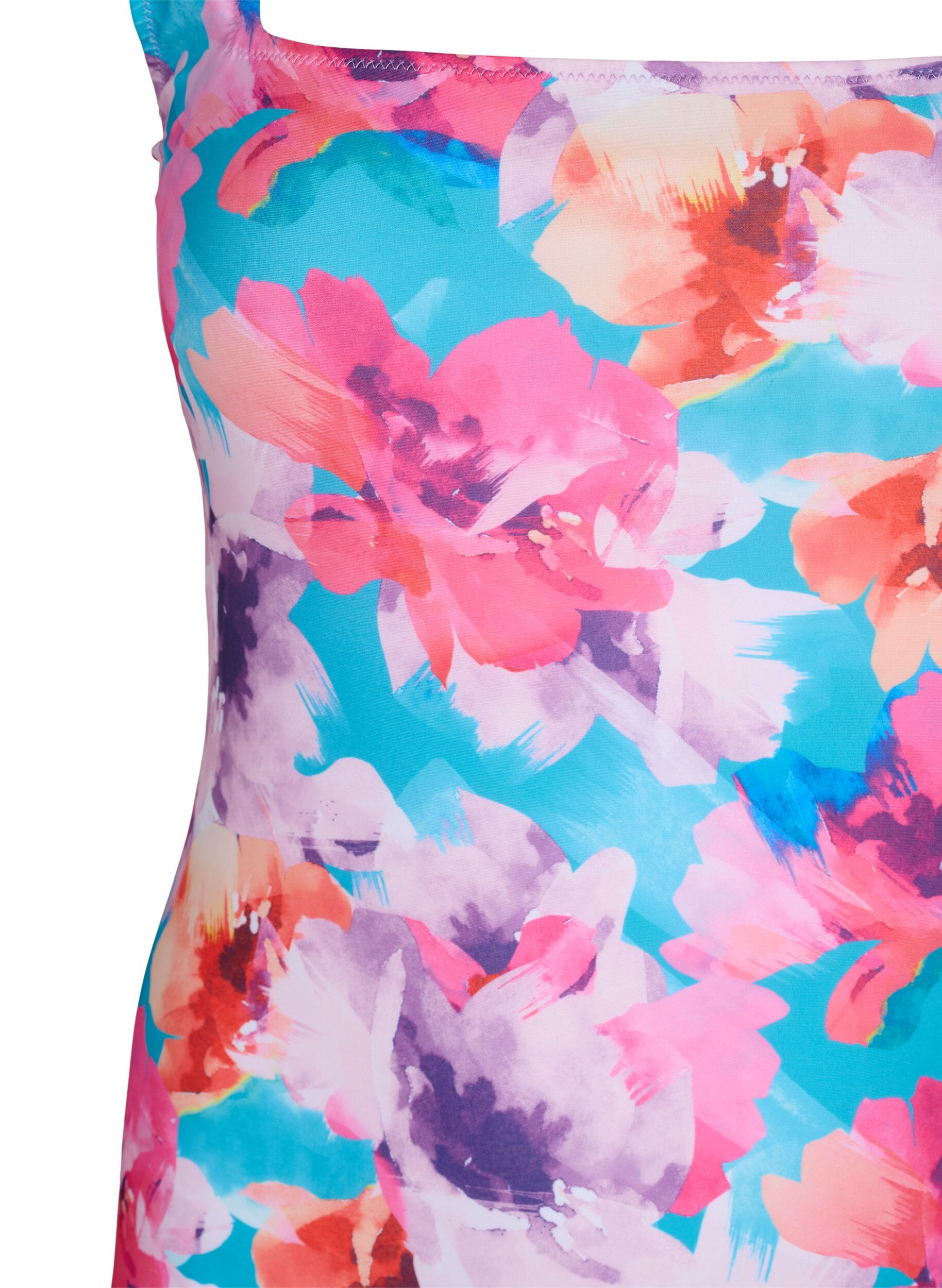 Zizzifashion Swimsuit with print, Pink Flower, Packshot image number 2