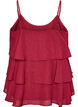 Layered top with ruffles and spaghetti straps, Red, Packshot image number 1