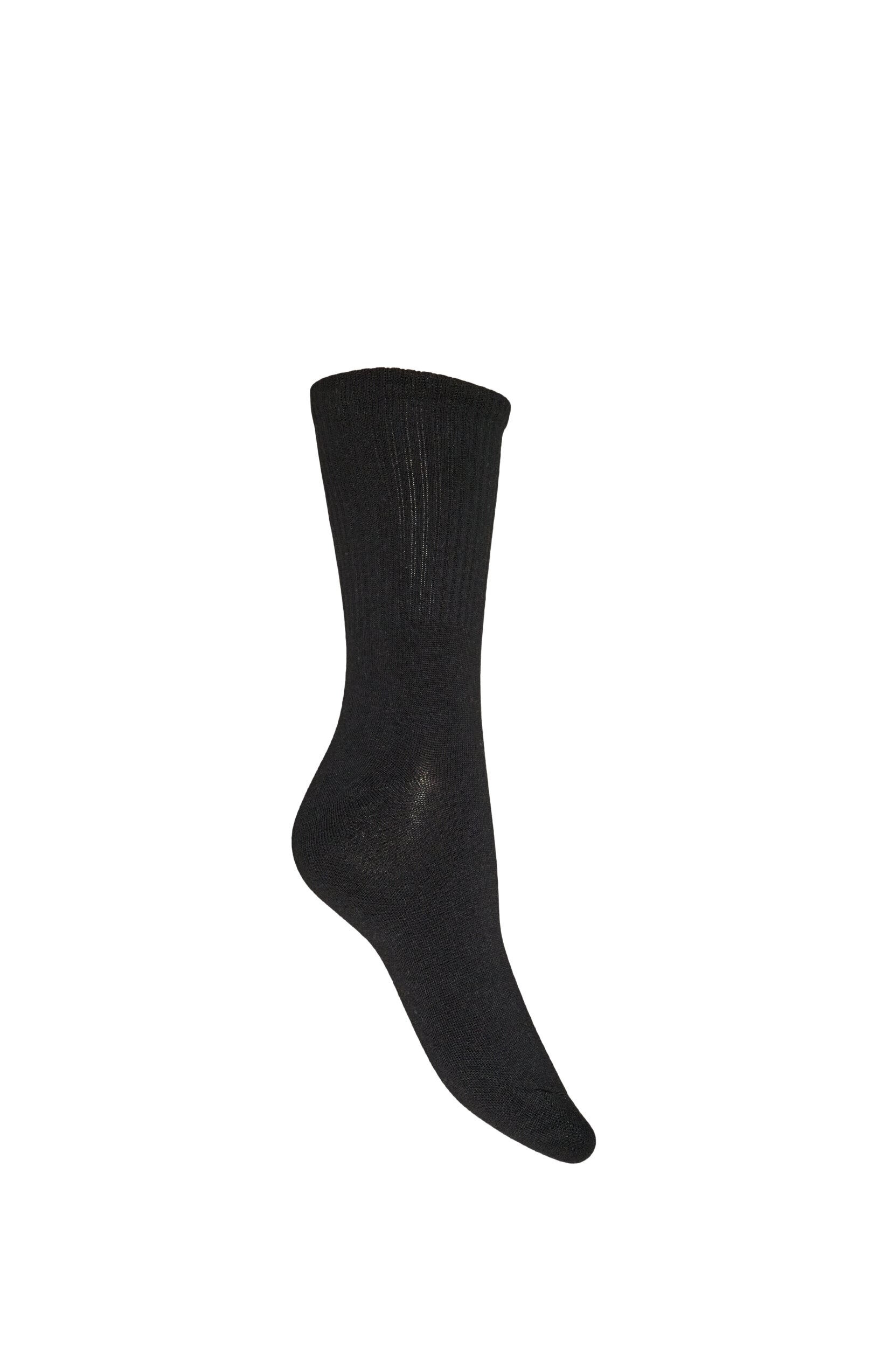 ZizzifashionRibbed cotton sock, Black, Packshot image number 1