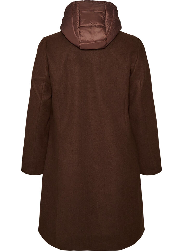 Coat with detachable padded insert, Brown, Packshot image number 1