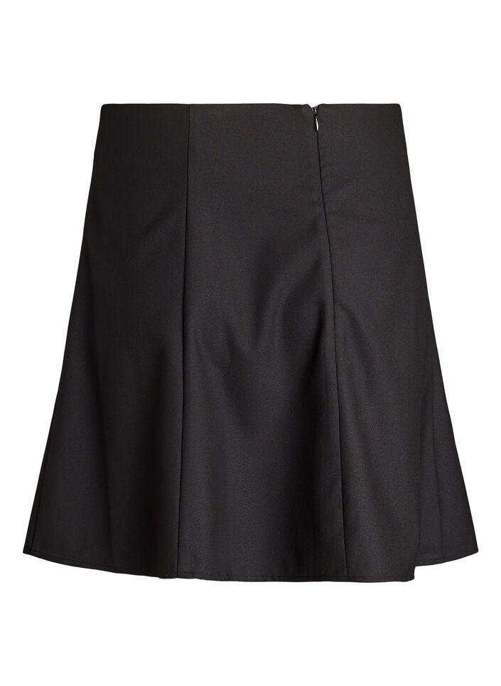 Short A-line skirt, Black, Packshot image number 1