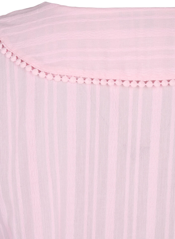 Cotton-viscose mix dress with 3/4 sleeves, Almond Blossom, Packshot image number 4