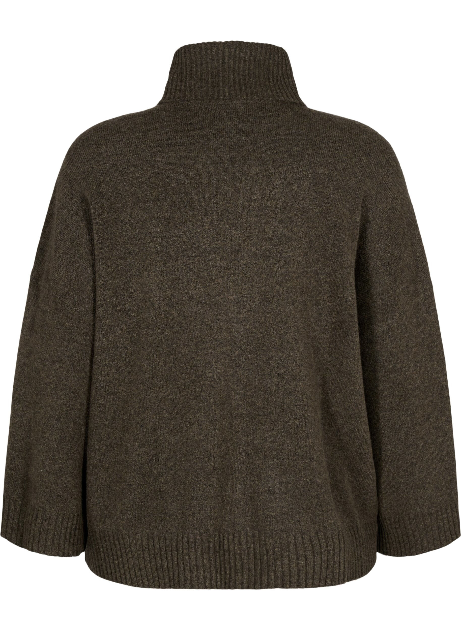 Zizzifashion Knitted turtleneck blouse, Sea Turtle Mel., Packshot image number 1