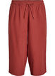 Culotte trousers in cotton muslin with high waist, Red, Packshot image number 0